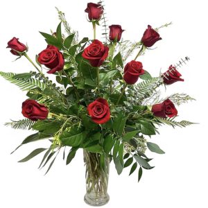 Dozen Rose Arrangement
