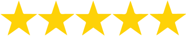 Five yellow stars rating